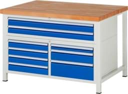 Zeige Details für Werkbank Modell 8923, B 1250xT 900xH 840mm, Buche-Massiv-Platte 40mm Bild von Werkbank Modell 8923, B 1250xT 900xH 840mm, Buche-Massiv-Platte 40mm