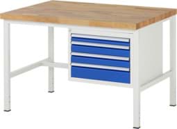 Zeige Details für Werkbank Modell 8132, B 1250xT 900xH 840-1040mm, Buche-Massiv-Platte 40mm Bild von Werkbank Modell 8132, B 1250xT 900xH 840-1040mm, Buche-Massiv-Platte 40mm
