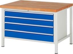 Zeige Details für Werkbank Modell 8362, B 1250xT 900xH 840-1040mm, Buche-Massiv-Platte 40mm Bild von Werkbank Modell 8362, B 1250xT 900xH 840-1040mm, Buche-Massiv-Platte 40mm