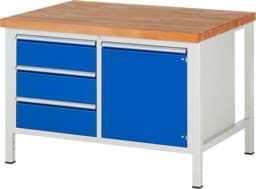 Zeige Details für Werkbank Modell 8468, B 1250xT 900xH 840-1040mm, Buche-Massiv-Platte 40mm Bild von Werkbank Modell 8468, B 1250xT 900xH 840-1040mm, Buche-Massiv-Platte 40mm