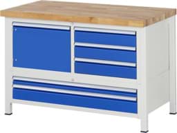 Zeige Details für Werkbank Modell 8932, B 1250xT 900xH 840-1040mm, Buche-Massiv-Platte 40mm Bild von Werkbank Modell 8932, B 1250xT 900xH 840-1040mm, Buche-Massiv-Platte 40mm