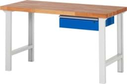Zeige Details für Werkbank Modell 7002, B 1500 x T 700 x H 840 mm, Buche-Massiv-Platte 40 mm Bild von Werkbank Modell 7002, B 1500 x T 700 x H 840 mm, Buche-Massiv-Platte 40 mm