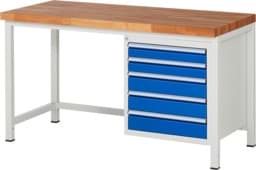 Zeige Details für Werkbank Modell 8171, B 1500xT 700xH 840mm, Buche-Massiv-Platte 40mm Bild von Werkbank Modell 8171, B 1500xT 700xH 840mm, Buche-Massiv-Platte 40mm