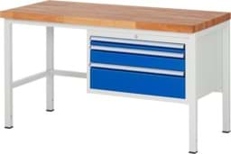 Zeige Details für Werkbank Modell 8226, B 1500xT 700xH 840mm, Buche-Massiv-Platte 40mm Bild von Werkbank Modell 8226, B 1500xT 700xH 840mm, Buche-Massiv-Platte 40mm