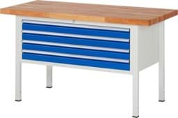 Zeige Details für Werkbank Modell 8333, B 1500xT 700xH 840mm, Buche-Massiv-Platte 40mm Bild von Werkbank Modell 8333, B 1500xT 700xH 840mm, Buche-Massiv-Platte 40mm