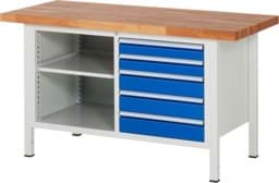 Zeige Details für Werkbank Modell 8464, B 1500xT 700xH 840mm, Buche-Massiv-Platte 40mm Bild von Werkbank Modell 8464, B 1500xT 700xH 840mm, Buche-Massiv-Platte 40mm