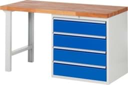 Zeige Details für Werkbank Modell 7609, B 1500xT 700xH 840mm, Buche-Massiv-Platte 40 mm Bild von Werkbank Modell 7609, B 1500xT 700xH 840mm, Buche-Massiv-Platte 40 mm