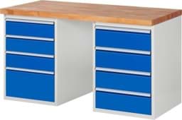 Zeige Details für Werkbank Modell 7820, B 1500 x T 700 x H 840mm, Buche-Massiv-Platte 40 mm Bild von Werkbank Modell 7820, B 1500 x T 700 x H 840mm, Buche-Massiv-Platte 40 mm