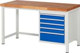 Zeige Details für Werkbank Modell 8168, B 1500xT 700xH 840-1040mm, Buche-Massiv-Platte 40mm Bild von Werkbank Modell 8168, B 1500xT 700xH 840-1040mm, Buche-Massiv-Platte 40mm