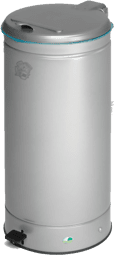 Zeige Details für Abfallsammler 66 Liter mit Fusspedal, Farbe silber Bild von Abfallsammler 66 Liter mit Fusspedal, Farbe silber