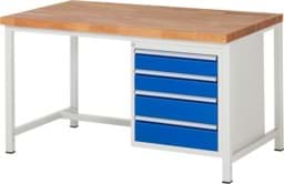 Zeige Details für Werkbank Modell 8162, B 1500xT 900xH 840mm, Buche-Massiv-Platte 40mm Bild von Werkbank Modell 8162, B 1500xT 900xH 840mm, Buche-Massiv-Platte 40mm