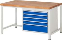 Zeige Details für Werkbank Modell 8268, B 1500xT 900xH 840mm, Buche-Massiv-Platte 40mm Bild von Werkbank Modell 8268, B 1500xT 900xH 840mm, Buche-Massiv-Platte 40mm