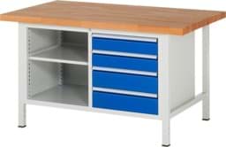 Zeige Details für Werkbank Modell 8463, B 1500xT 900xH 840mm, Buche-Massiv-Platte 40mm Bild von Werkbank Modell 8463, B 1500xT 900xH 840mm, Buche-Massiv-Platte 40mm