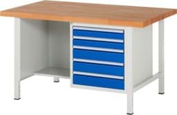 Zeige Details für Werkbank Modell 8454, B 1500xT 900xH 840mm, Buche-Massiv-Platte 40mm Bild von Werkbank Modell 8454, B 1500xT 900xH 840mm, Buche-Massiv-Platte 40mm