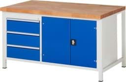 Zeige Details für Werkbank Modell 8904, B 1500xT 900xH 840mm, Buche-Massiv-Platte 40mm Bild von Werkbank Modell 8904, B 1500xT 900xH 840mm, Buche-Massiv-Platte 40mm