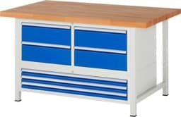 Zeige Details für Werkbank Modell 8934, B 1500xT 900xH 840mm, Buche-Massiv-Platte 40mm Bild von Werkbank Modell 8934, B 1500xT 900xH 840mm, Buche-Massiv-Platte 40mm