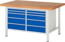 Zeige Details für Werkbank Modell 8480, B 1500xT 900xH 840mm, Buche-Massiv-Platte 40mm Bild von Werkbank Modell 8480, B 1500xT 900xH 840mm, Buche-Massiv-Platte 40mm