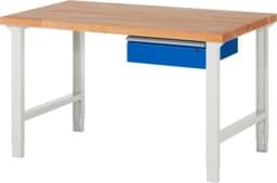 Zeige Details für Werkbank Modell 7000, B 1500 x T 900 x H 790-1140 mm, Buche-Massiv-Platte 40 mm Bild von Werkbank Modell 7000, B 1500 x T 900 x H 790-1140 mm, Buche-Massiv-Platte 40 mm