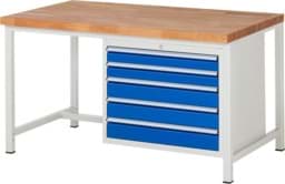 Zeige Details für Werkbank Modell 8271, B 1500xT 900xH 840-1040mm, Buche-Massiv-Platte 40mm Bild von Werkbank Modell 8271, B 1500xT 900xH 840-1040mm, Buche-Massiv-Platte 40mm