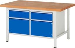 Zeige Details für Werkbank Modell 8466, B 1500xT 900xH 840-1040mm, Buche-Massiv-Platte 40mm Bild von Werkbank Modell 8466, B 1500xT 900xH 840-1040mm, Buche-Massiv-Platte 40mm