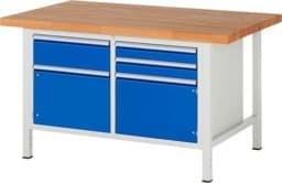Zeige Details für Werkbank Modell 8467, B 1500xT 900xH 840-1040mm, Buche-Massiv-Platte 40mm Bild von Werkbank Modell 8467, B 1500xT 900xH 840-1040mm, Buche-Massiv-Platte 40mm