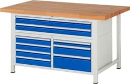 Zeige Details für Werkbank Modell 8923, B 1500xT 900xH 840-1040mm, Buche-Massiv-Platte 40mm Bild von Werkbank Modell 8923, B 1500xT 900xH 840-1040mm, Buche-Massiv-Platte 40mm