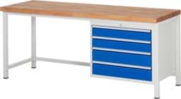 Zeige Details für Werkbank Modell 8262, B 2000xT 700xH 840mm, Buche-Massiv-Platte 40mm Bild von Werkbank Modell 8262, B 2000xT 700xH 840mm, Buche-Massiv-Platte 40mm