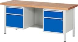 Zeige Details für Werkbank Modell 8551, B 2000xT 700xH 840mm, Buche-Massiv-Platte 40mm Bild von Werkbank Modell 8551, B 2000xT 700xH 840mm, Buche-Massiv-Platte 40mm