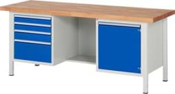 Zeige Details für Werkbank Modell 8553, B 2000xT 700xH 840mm, Buche-Massiv-Platte 40mm Bild von Werkbank Modell 8553, B 2000xT 700xH 840mm, Buche-Massiv-Platte 40mm