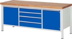 Zeige Details für Werkbank Modell 8752, B 2000xT 700xH 840mm, Buche-Massiv-Platte 40mm Bild von Werkbank Modell 8752, B 2000xT 700xH 840mm, Buche-Massiv-Platte 40mm