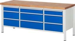 Zeige Details für Werkbank Modell 8753, B 2000xT 700xH 840mm, Buche-Massiv-Platte 40mm Bild von Werkbank Modell 8753, B 2000xT 700xH 840mm, Buche-Massiv-Platte 40mm