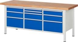 Zeige Details für Werkbank Modell 8576, B 2000xT 700xH 840mm, Buche-Massiv-Platte 40mm Bild von Werkbank Modell 8576, B 2000xT 700xH 840mm, Buche-Massiv-Platte 40mm