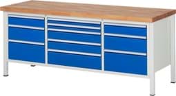 Zeige Details für Werkbank Modell 8758, B 2000xT 700xH 840mm, Buche-Massiv-Platte 40mm Bild von Werkbank Modell 8758, B 2000xT 700xH 840mm, Buche-Massiv-Platte 40mm