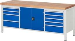 Zeige Details für Werkbank Modell 8908, B 2000xT 700xH 840mm, Buche-Massiv-Platte 40mm Bild von Werkbank Modell 8908, B 2000xT 700xH 840mm, Buche-Massiv-Platte 40mm