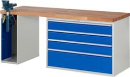 Zeige Details für Werkbank Modell 7710, B 2000 x T 700 x H 840mm, Buche-Massiv-Platte 40 mm Bild von Werkbank Modell 7710, B 2000 x T 700 x H 840mm, Buche-Massiv-Platte 40 mm