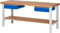 Zeige Details für Werkbank Modell 7000, B 2000 x T 700 x H 790-1140 mm, Buche-Massiv-Platte 40 mm Bild von Werkbank Modell 7000, B 2000 x T 700 x H 790-1140 mm, Buche-Massiv-Platte 40 mm