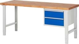 Zeige Details für Werkbank Modell 7000, B 2000 x T 700 x H 790-1140 mm, Buche-Massiv-Platte 40 mm Bild von Werkbank Modell 7000, B 2000 x T 700 x H 790-1140 mm, Buche-Massiv-Platte 40 mm