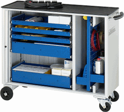 Zeige Details für Werkzeugwagen, B 1025 x T 400 x H 860 mm Bild von Werkzeugwagen, B 1025 x T 400 x H 860 mm