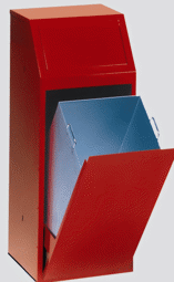 Zeige Details für Wertstoffsammler rot RAL 3000 für 110 Liter Säcke
 Bild von Wertstoffsammler rot RAL 3000 für 110 Liter Säcke