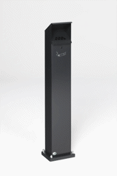 Zeige Details für Ascher als Standsäule anthrazit RAL 7021 Bild von Ascher als Standsäule anthrazit RAL 7021