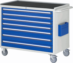 Zeige Details für Montagewagen Modell XXL5.17, B 1145 x T 650 x H 975mm, Metall-Top 25 mm mit Anti-Rutsch-Matte  Bild von Montagewagen Modell XXL5.17, B 1145 x T 650 x H 975mm, Metall-Top 25 mm mit Anti-Rutsch-Matte