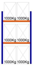 Zeige Details für Palettenregal Feldlänge 1825 mm, Höhe 3500 mm, Tiefe 1100 mm Grundregal Bild von Palettenregal Feldlänge 1825 mm, Höhe 3500 mm, Tiefe 1100 mm Grundregal