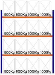 Zeige Details für Palettenregal Feldlänge 3600 mm, Höhe 4500 mm, Tiefe 1100 mm Grundregal Bild von Palettenregal Feldlänge 3600 mm, Höhe 4500 mm, Tiefe 1100 mm Grundregal