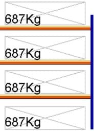 Zeige Details für Weitspann-Anbauregal, 2000x1605x800 mm HxLxT, Holzfachebenen Bild von Weitspann-Anbauregal, 2000x1605x800 mm HxLxT, Holzfachebenen