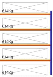 Zeige Details für Weitspann-Anbauregal, 2500x1960x1000 mm HxLxT, Holzfachebenen Bild von Weitspann-Anbauregal, 2500x1960x1000 mm HxLxT, Holzfachebenen