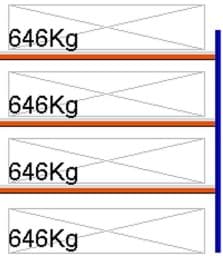 Zeige Details für Weitspann-Anbauregal, 2000x1960x800 mm HxLxT, Metallauflagen Bild von Weitspann-Anbauregal, 2000x1960x800 mm HxLxT, Metallauflagen