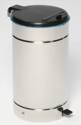 Zeige Details für Tretabfallsammler 60 Liter, Edelstahl poliert für 60 Liter Abfallsäcke Bild von Tretabfallsammler 60 Liter, Edelstahl poliert für 60 Liter Abfallsäcke