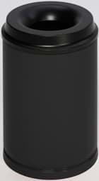 Zeige Details für Papierkorb 15 Liter, RAL 9005 schwarz, selbstlöschend Bild von Papierkorb 15 Liter, RAL 9005 schwarz, selbstlöschend