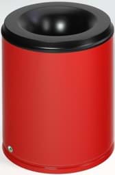 Zeige Details für Papierkorb 80 Liter, RAL 3000 feuerrot, selbstlöschend Bild von Papierkorb 80 Liter, RAL 3000 feuerrot, selbstlöschend