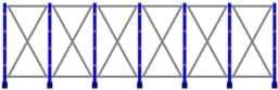 Zeige Details für Kragarmregal zweiseitig, 6 Felder, Höhe 2000 mm, Armtiefe 2x400-700 mm Bild von Kragarmregal zweiseitig, 6 Felder, Höhe 2000 mm, Armtiefe 2x400-700 mm